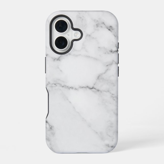 Elegant Marble iPhone 16 Case (Back)