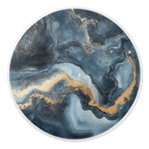 Elegant Marble Pattern Ceramic Knob