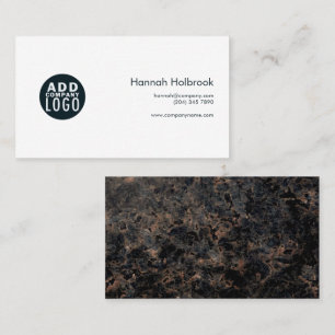 Elegant Marble Professional Company Logo Business Card