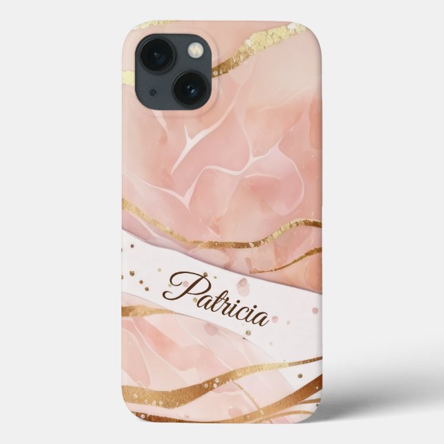 Elegant Marble Rose Gold Case-Mate iPhone Case (Back)