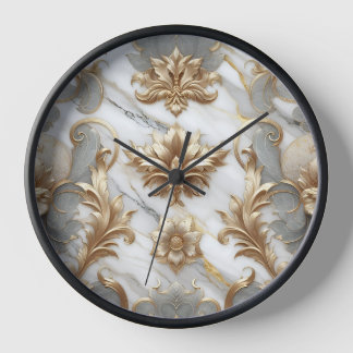 Elegant Marble Smartwatch Strap Clock