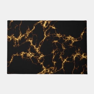Elegant Marble style3 - Black Gold Doormat