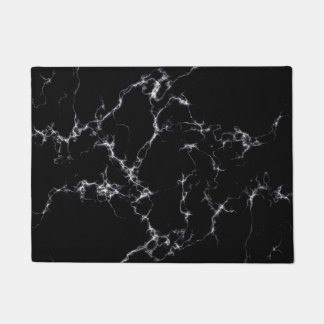 Elegant Marble style4 - Black and White Doormat