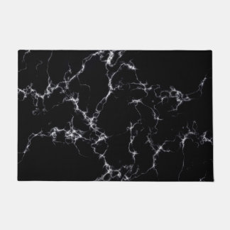 Elegant Marble style4 - Black and White Doormat