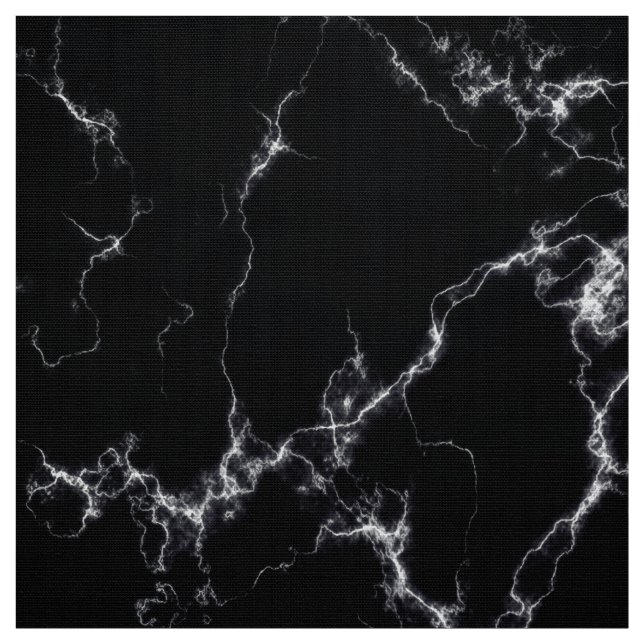 Elegant Marble style4 - Black and White Fabric (Swatch)