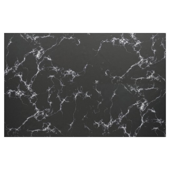 Elegant Marble style4 - Black and White Fabric (Fat Quarter)