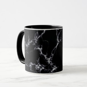 Elegant Marble style4 - Black and White Mug