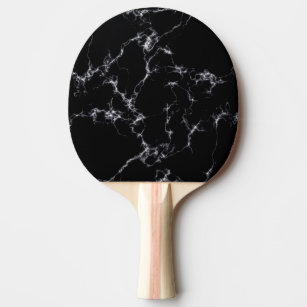 Elegant Marble style4 - Black and White Ping Pong Paddle