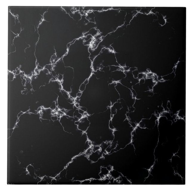 Elegant Marble style4 - Black and White Tile (Front)