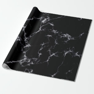 Elegant Marble style4 - Black and White Wrapping Paper