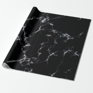Elegant Marble style4 - Black and White Wrapping Paper