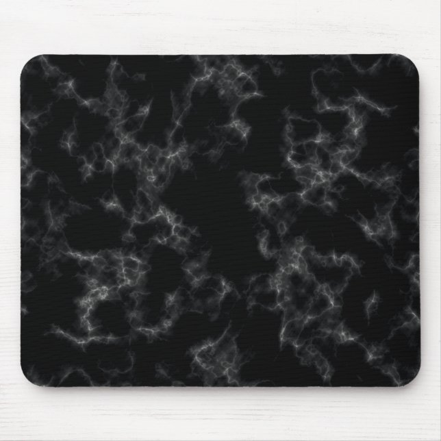 Elegant Marble style - black Mouse Pad (Front)