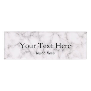 Elegant Marble style Name Tag