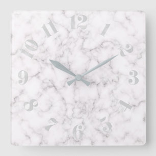 Elegant Marble style Square Wall Clock