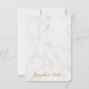 Elegant Marble Template Monogram Name Gold Text