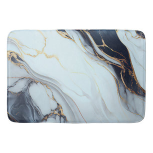 Elegant Marble Texture Bath Mat