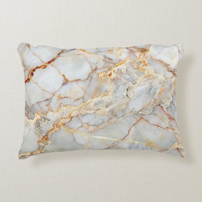 Elegant Marble Texture Decorative Cushion (Front)