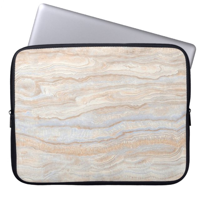 Elegant Marble Texture: High-Resolution Background Laptop Sleeve (Front)