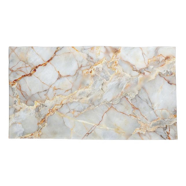Elegant Marble Texture Pillowcase (Back)