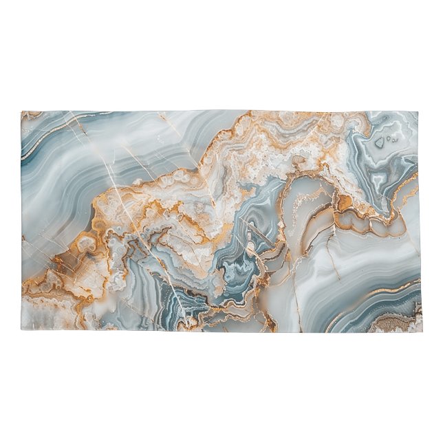 Elegant Marble Texture Pillowcase (Back)