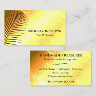 Elegant Marble Watercolor Floral Modern Gold Business Card