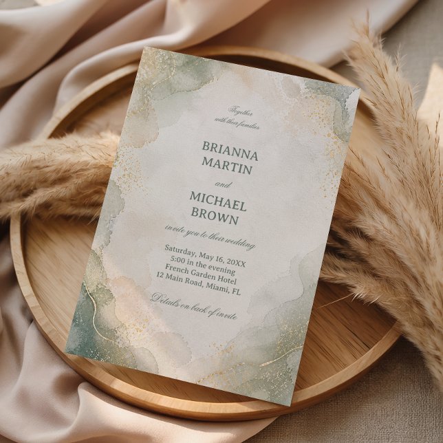 Elegant Marble Watercolor Invitation (Creator Uploaded)