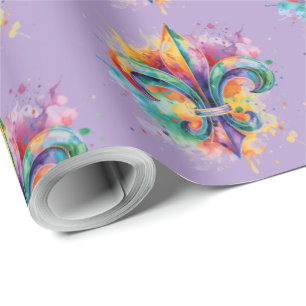 Elegant Mardi Gras Colours  Wrapping Paper