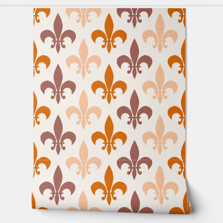 Elegant Mardi Gras Orang &Peach  Wallpaper