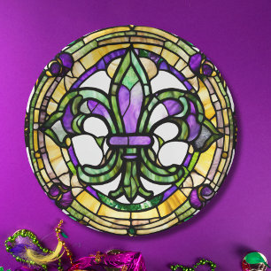 Elegant Mardi Gras Paper Plate