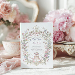 Elegant Marie Antoinette Bridal Shower Invitation