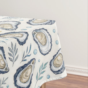 Elegant Marine Oysters Tablecloth