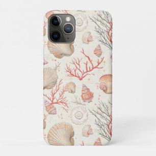 Elegant Marine Shells & Coral Branch iPhone 11 Pro Case