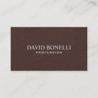Elegant Masculine Dark Brown Leather Look