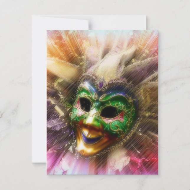 Elegant Masked Ball Invitation Template (Front)