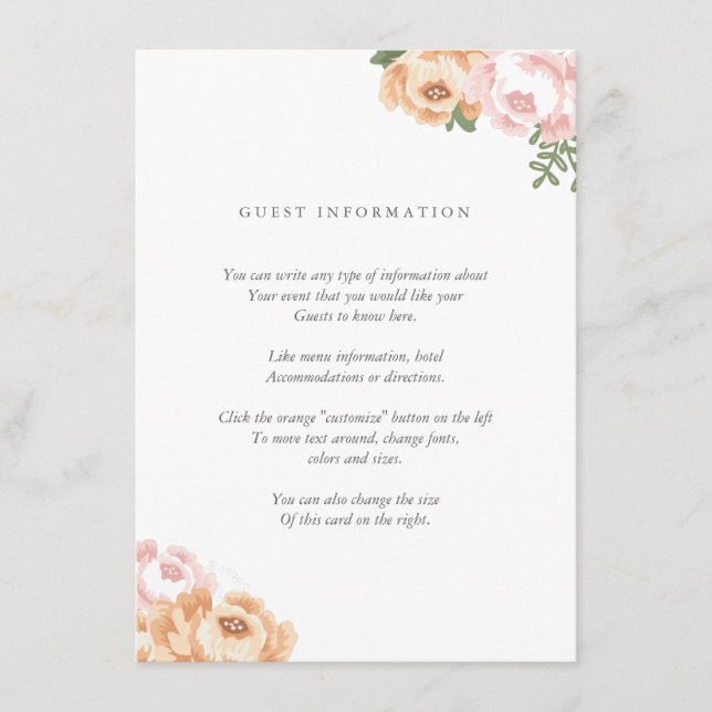 Elegant Mason Jar Insert Card (Front)