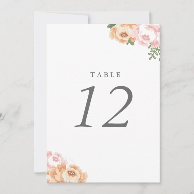 Elegant Mason Jar Table Number (Front)