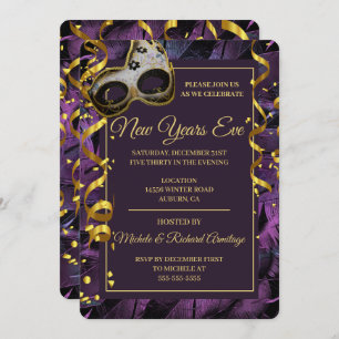 Elegant Masquerade Ball Invitation