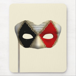 Elegant Masquerade Mask Carnival Party Art Mouse Pad