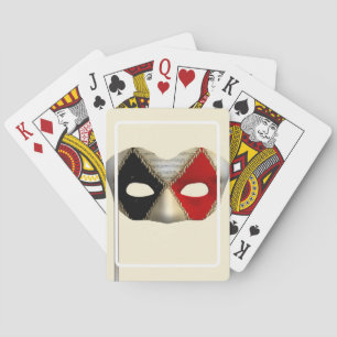 Elegant Masquerade Mask Carnival Party Art Playing Cards