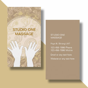 Elegant Massage Business Cards