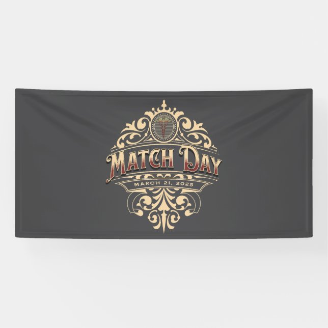 Elegant Match Day 2025 Celebration Banner (Horizontal)