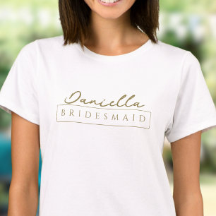 Elegant Matching Bachelorette Party T-shirts