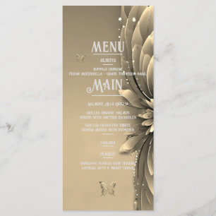Elegant Mauve and Gold Wedding Invitations 