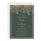 Elegant mauve green gold luxury floral Wedding