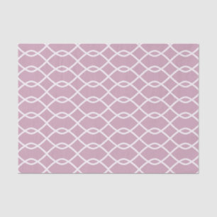 Elegant Mauve Wave Pattern Tissue Paper