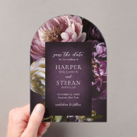Elegant Maximalist Floral Wedding Save the Date