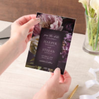 Elegant Maximalist Floral Wedding Save the Date