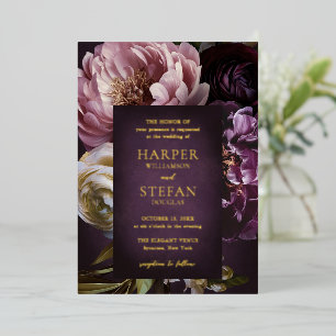Elegant Maximalist Purple Floral Wedding