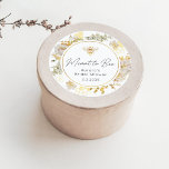 Elegant meant to bee bridal shower classic round sticker<br><div class="desc">Elegant meant to bee bridal shower Classic Round Sticker
Matching items available.</div>