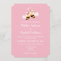 Elegant Meant To Bee Pink Wedding